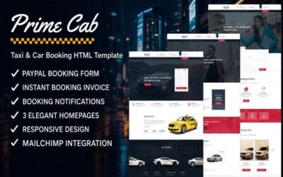 Prime Cab - Taxi | Car Booking PayPal Template
